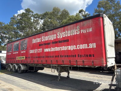 2010 Vawdrey 13.3 m Tri/A Zijtrailer met gordijn