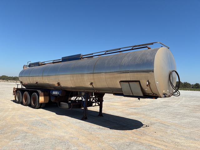 1995 Tieman 29800 L Tri/A Bitumen Tanker Trailer