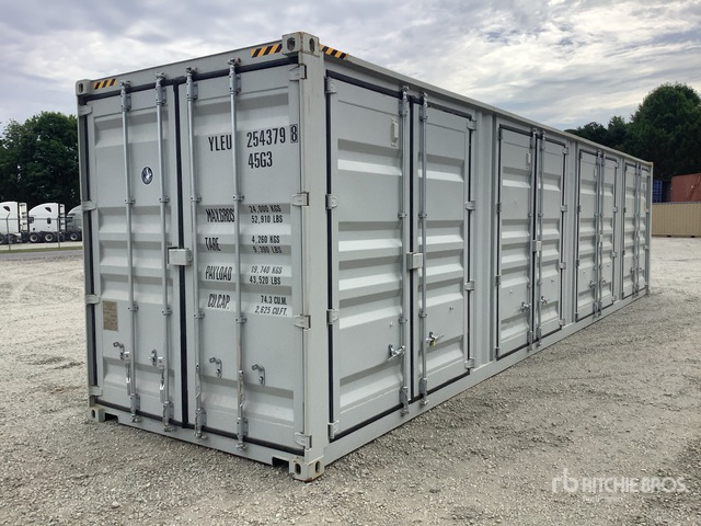 2026 40 ft High Cube Multi-Door Storage Container
