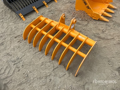 2026 GIYI 44 in Excavator Rake - Fits Cat 305 (Unused)