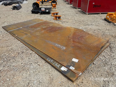 2026 SKLP 5 ft x 10 ft (0.4 in Thick) ألواح الصلب (Unused)