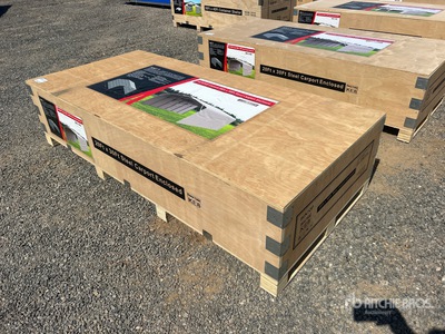 2026 SUNTOP S2030B 20 ft x 30 ft Steel Enclosed Carport (Unused)