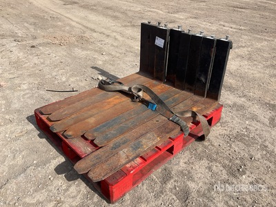 Quantity of (8) Forklift Forks Fork Attachment (Unused)