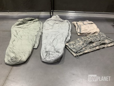 (63) Wet Weather Poncho Liners & (20) Sleeping Bags