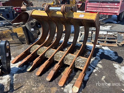 2012 H & H 72 in Q/C Excavator Rake - Fits Cat 329