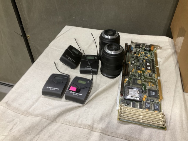 (25) Camera Lenses, (6) Receivers, (2) Circuit Board Assemblies & Assorted Items (25) Camera Lenses, (6) Receivers, (2) Circuit Board Assemblies & Assorted Items