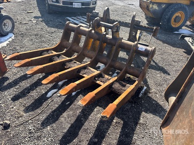 2019 H & H 72 in Q/C Excavator Rake - Fits John Deere 210