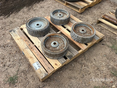 Quantity of (4) 15x5 Scissor Lift Tires