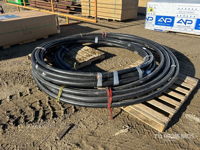 Quantity of (3) 100 ft Rolls of 2 in Ipex Plastic Pipe