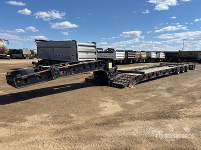 2012 K-Line Tri/A 21 ft - 58 ft Extendable Single Drop Removable Gooseneck 3 1 Combination Lowboy Trailer