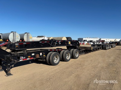 2024 K-Line KLH504 Beam Double Drop Removable Gooseneck 85 ton 3 3 3 Combination Beam Lowboy Trailer