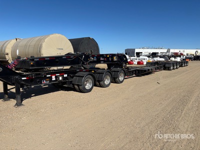 2025 K-Line KLH504 85 ton Tri/A Beam Double Drop Removable Gooseneck 3 3 3 Combination 低床トレーラー