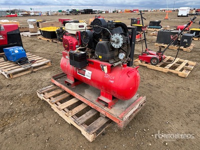 Powertek PT-150L 42 cfm Skid-Mounted 150 L Shop Air Compressor