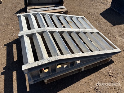 Aluminum ramps 4 ft x 1 ft Ramps Accessori per autocarro