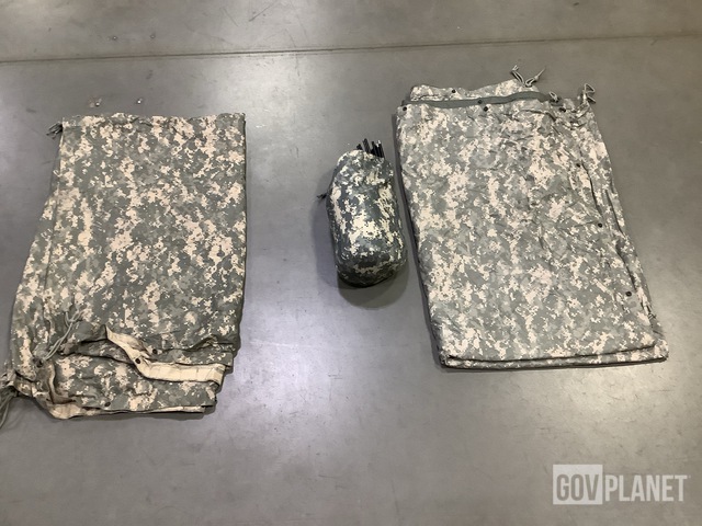 (11) ICS Improved Combat Shelters & (27) Tarpaulins