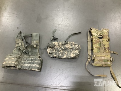 (53) Hydration System Carriers, (29) Waist Packs & Assorted Items