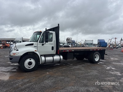 2013 International 4300 4x2 Flatbed Dump Truck