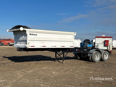 1992 Midland 14 ft T/A Lead Super B Side Dump Trailer