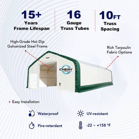 Gold Mountain S306020DP-610g PVC Storage Canopy (Unused)