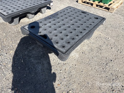 2026 AM Tank SPILL CONTAINMENT 2 DRUMS Portable Poly Skid mounted Spill containment 32 gal for 2 drums Tank (Unused)