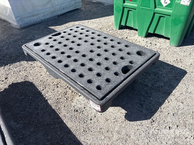 2026 AM Tank SPILL CONTAINMENT 2 DRUMS Portable Poly Skid mounted Spill containment 32 gal for 2 drums Tank (Unused)