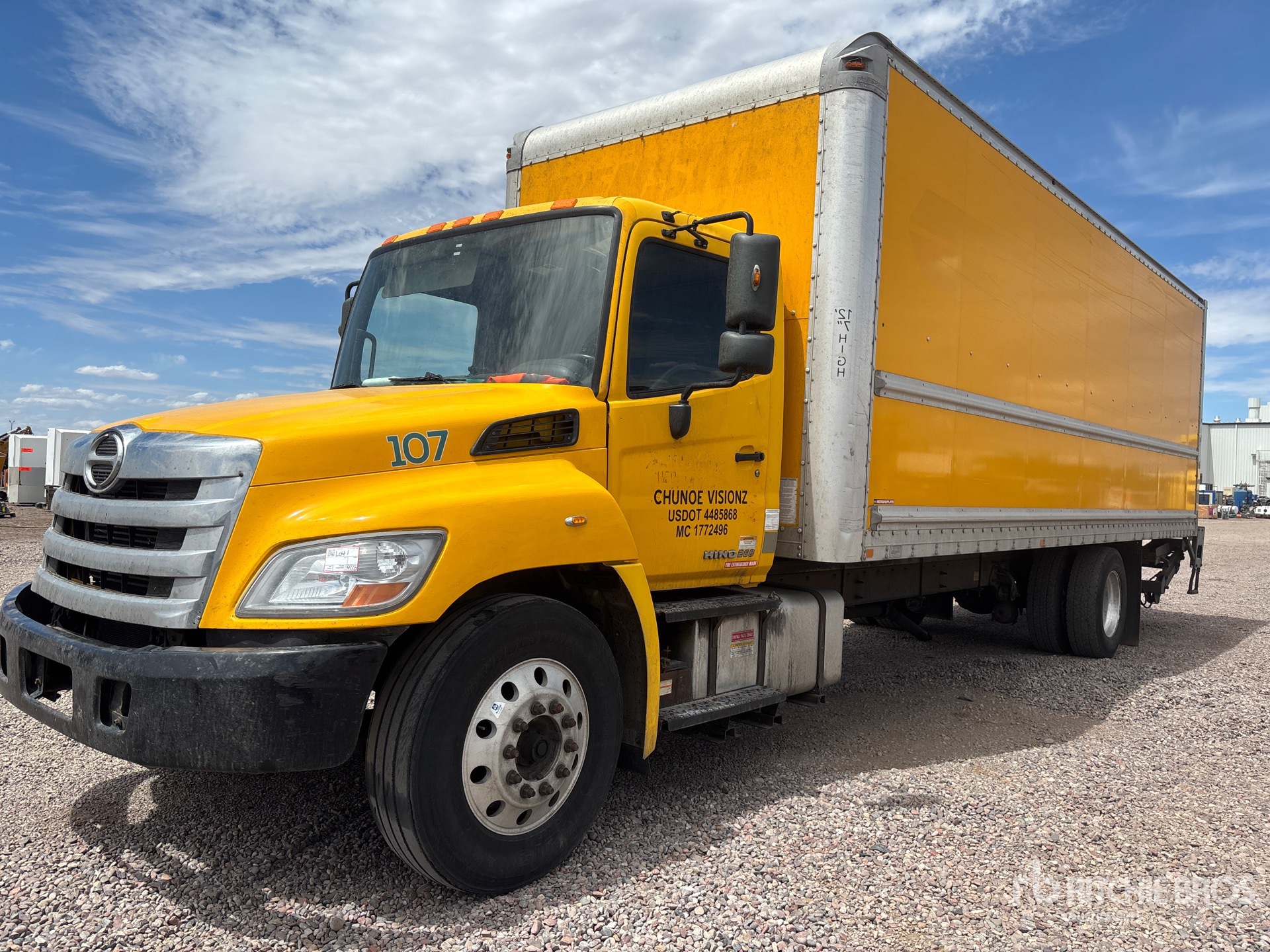 2015 Hino 268 4x2 Van Truck (Inoperable)