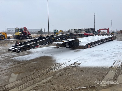 2009 Peerless 50 ton 16-Wheel Double Drop Removable Gooseneck Remorque Surbaissée