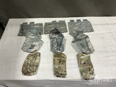 (151) Survival Vest Radio Pockets, (41) M4 Three Mag Pouches & Assorted Items
