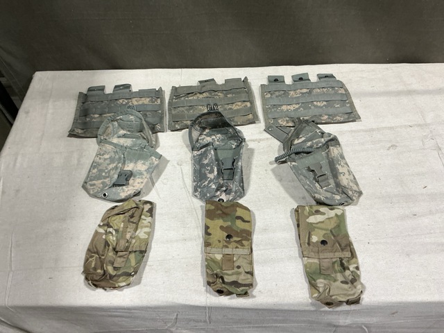 (151) Survival Vest Radio Pockets, (41) M4 Three Mag Pouches & Assorted Items