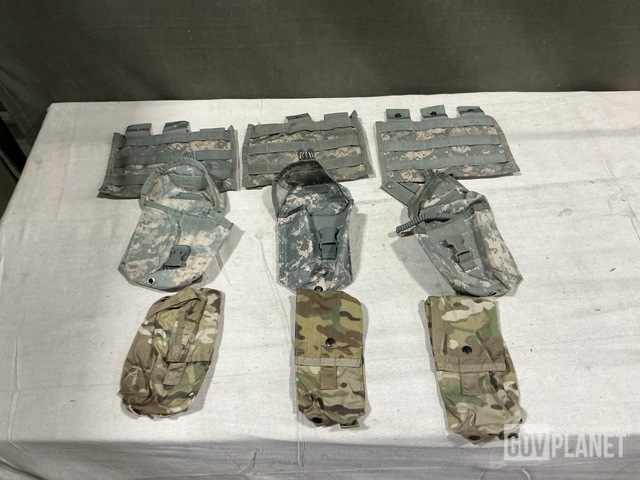 (151) Survival Vest Radio Pockets, (41) M4 Three Mag Pouches & Assorted Items