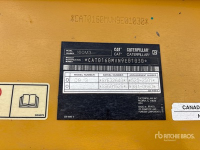 2019 Cat 160M3 Motor Grader