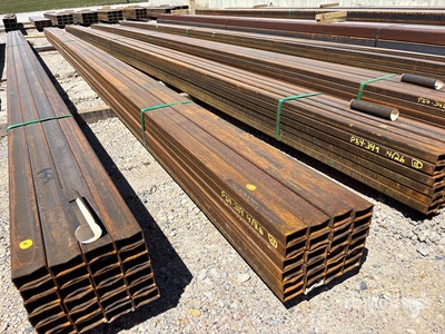 Quantity of (24) 2025 Kit Containers 1 in x 2 in x 24 ft Rectangle Tubing