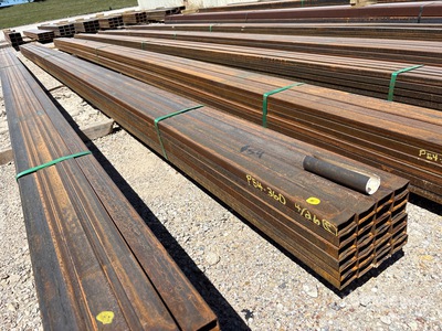 Quantity of (24) 2025 Kit Containers 1 in x 2 in x 24 ft Rectangle Tubing