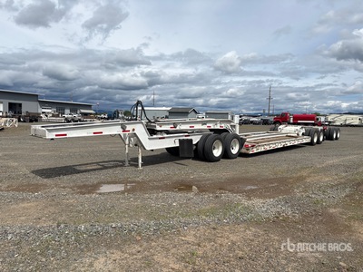 1988 General T/A 20 ft - 30 ft Extendable Removable Gooseneck Lowboy Trailer