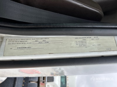 2013 Volvo VNL 6x4 Cab and Chassis