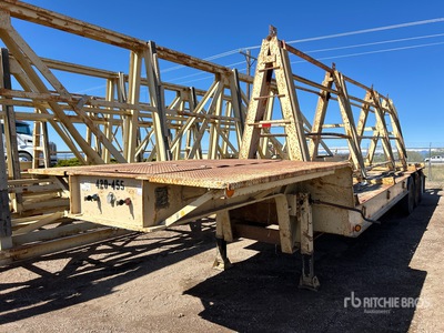 1985 Fontaine 30 ft Tri/A Concrete Panel フラットベッドトレーラー