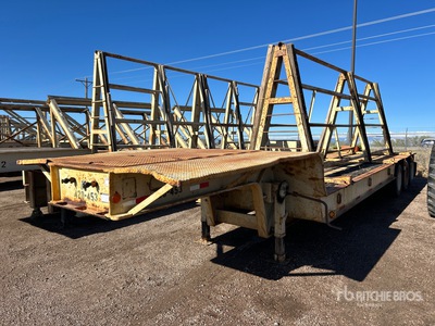 1985 Fontaine 30 ft Tri/A Concrete Panel Rimorchio a cassone fisso