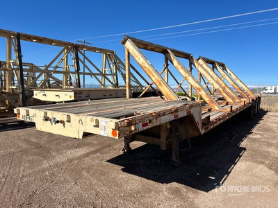 1973 Fontaine 45 ft Tri/A Concrete Panel Step Deck Trailer