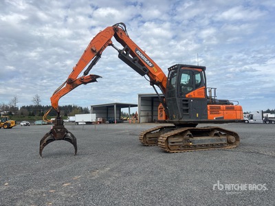 2021 Doosan DX300LL-5 Heel Boom Log Loader