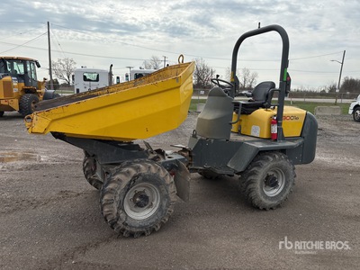 2016 Wacker Neuson 3001 3 ton 4x4 Swivel Dumper