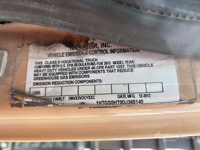 2013 International WorkStar 7600 6x4 Vacuum Tanker Truck