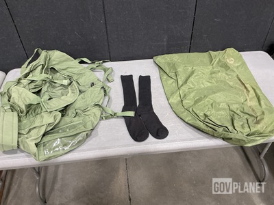 (326) Pairs of Socks, (193) Clothing Bags, (28) Duffel Bags & Assorted Items