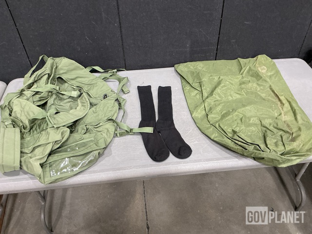 (326) Pairs of Socks, (193) Clothing Bags, (28) Duffel Bags & Assorted Items