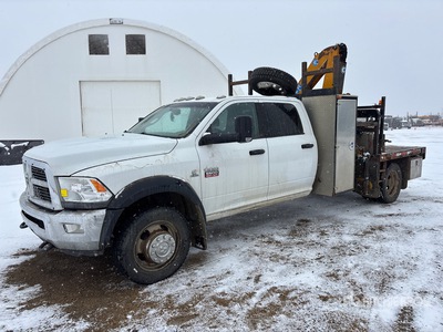2012 Effer 65/4S 2285 kg Knuckle Boom on 2012 Ram 5500 4x4 Crew Cab Ciężarówka z wysięgnikiem