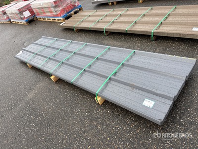 Quantity of (50) 2025 Kit Containers Steel R Panel 12 ft