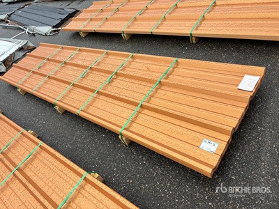 Quantity of (50) 2025 Kit Containers Steel R Panel 12 ft