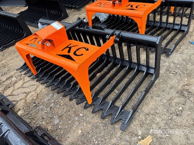 2025 Kit Containers QT-SG-S76-V3 76 in Skeleton Skid Steer Grapple Bucket