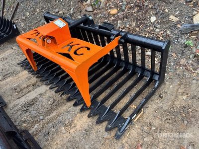 2025 Kit Containers QT-SG-S76-V3 76 in Skeleton Skid Steer Grapple Bucket