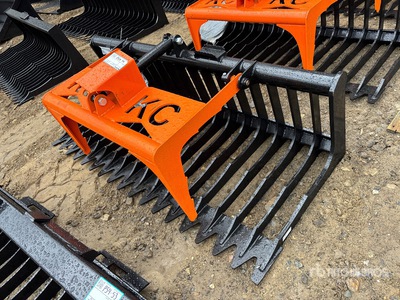 2025 Kit Containers QT-SG-S76-V3 76 in Skeleton Skid Steer Grapple Bucket