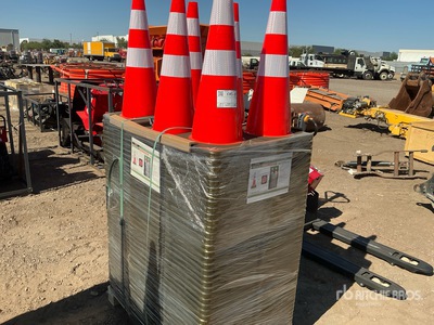 Quantity of (250) 2026 STARVOX TC-250P 28 in PVC Safety Traffic Cones (Unused)